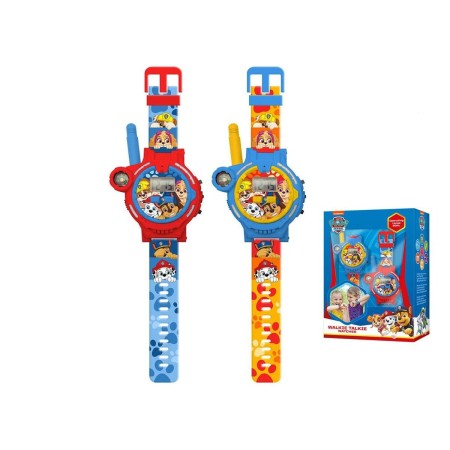 Orologio Bambini The Paw Patrol 2 Pezzi Walkie-Talkie