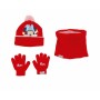 Cappello, Guanti e Scaldacollo Minnie Mouse Lucky Rosso