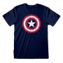 Maglia a Maniche Corte Capitán América Captain America Shield Azzurro Unisex