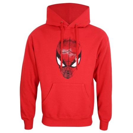 Felpa con Cappuccio Unisex Spider-Man Spider Crest Rosso