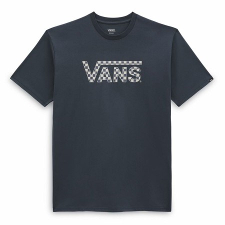 Maglia a Maniche Corte Vans Checkered Azzurro Uomo