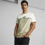 Maglia Puma Ess Block X Tape Beige Uomo