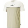 Maglia Puma Ess Block X Tape Beige Uomo