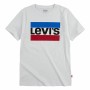 Maglia a Maniche Corte Bambino Levi's Sportswear Logo Bianco