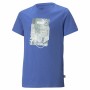 Maglia a Maniche Corte Bambino Puma Essentials+ Street Art Grap Azzurro