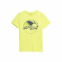 Maglia a Maniche Corte Bambino 4F JTSM012 Giallo