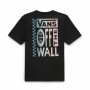 Maglia a Maniche Corte Bambino Vans Global Stack-B Nero