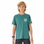 Maglia a Maniche Corte Bambino Rip Curl Stapler Azzurro