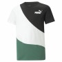 Maglia a Maniche Corte Bambino Puma Power Cat B Verde