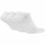 Calzini alla Caviglia Nike Everyday Lightweight 3 paia Bianco