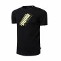 Maglia a Maniche Corte Bambino Puma Power Logo Nero