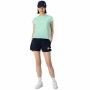 Maglia a Maniche Corte Donna Crewneck Champion Croptop Acquamarina