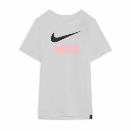 Maglia a Maniche Corte per Bambini Nike PSG Swoosh Club Bianco