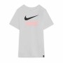 Maglia a Maniche Corte per Bambini Nike PSG Swoosh Club Bianco