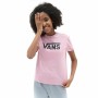 Maglia a Maniche Corte per Bambini Vans Flying V Crew Rosa