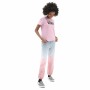 Maglia a Maniche Corte per Bambini Vans Flying V Crew Rosa