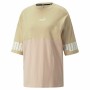 Maglia a Maniche Corte Donna Puma Colorblock Beige