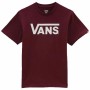 Maglia a Maniche Corte Bambino Vans Classic Rosso Granato