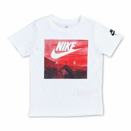 Maglia a Maniche Corte per Bambini Nike Air View Bianco