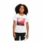 Maglia a Maniche Corte per Bambini Nike Air View Bianco