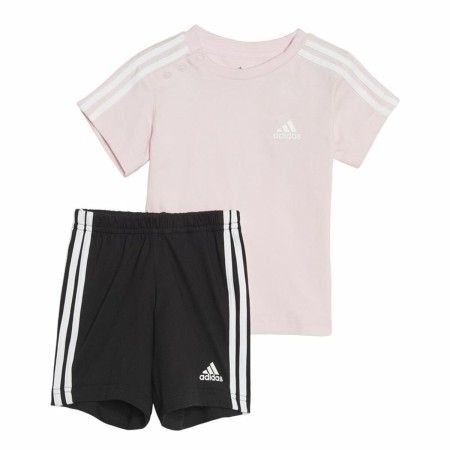 Completo Sportivo per Neonati Adidas Three Stripes Rosa