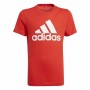 Maglia a Maniche Corte Adidas Essentials vivid Rosso