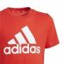 Maglia a Maniche Corte Adidas Essentials vivid Rosso