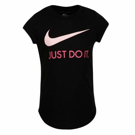 Maglia a Maniche Corte per Bambini Nike Swoosh JDI Nero