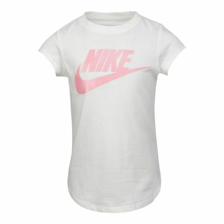 Maglia a Maniche Corte per Bambini Nike Futura SS Bianco