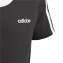 Maglia a Maniche Corte per Bambini Adidas YG BF Tee Nero