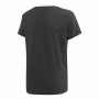 Maglia a Maniche Corte per Bambini Adidas YG BF Tee Nero