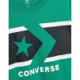 Maglia a Maniche Corte per Bambini Converse Stripe Star Chevron Verde