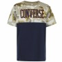 Maglia a Maniche Corte per Bambini Converse Blocked Camo Blu Marino