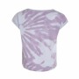 Maglia a Maniche Corte per Bambini Converse Tie Dye Prugna