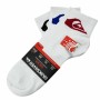 Calzini alla Caviglia QuikSilver Sportswear Bianco 3 paia