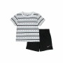 Completo Sportivo per Bambini Nike Swoosh Stripe Bianco