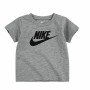 Maglia a Maniche Corte per Bambini Nike Futura SS Grigio scuro