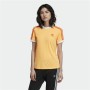 Maglia a Maniche Corte Donna Adidas Originals 3 Stripes Arancio