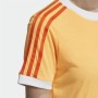 Maglia a Maniche Corte Donna Adidas Originals 3 Stripes Arancio