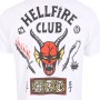 Maglia a Maniche Corte Stranger Things Helfire Club Bianco Unisex