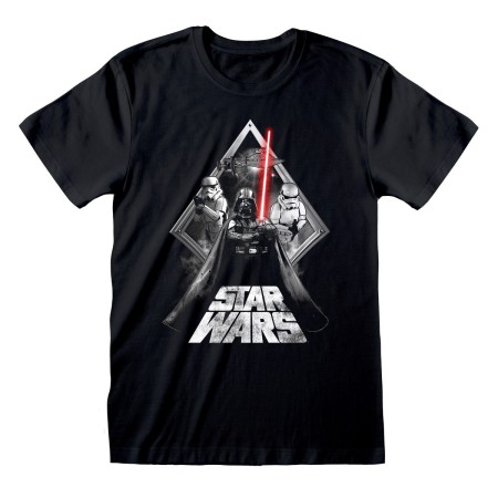 Maglia a Maniche Corte Star Wars Galaxy Portal Nero Unisex